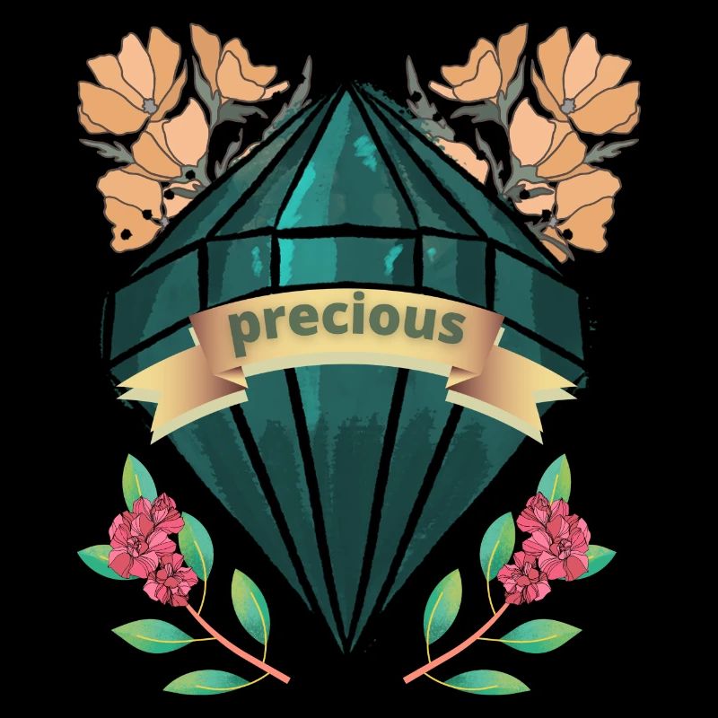 Precious Floral Gemstone
