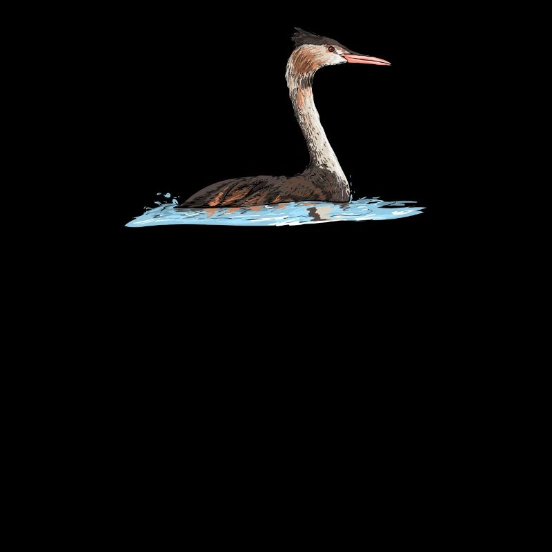 Haubentaucher I Vogel Motiv für Jäger oder