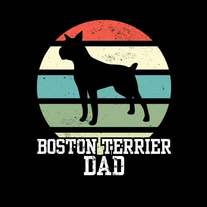 Boston Terrier Dad I Rétro Boston Terrier Papa