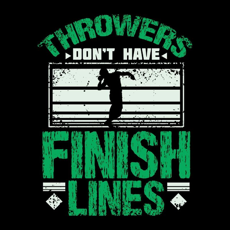 Shot put finish line