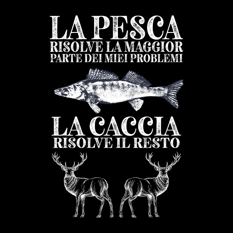 Problemi di pesca e caccia pescatore