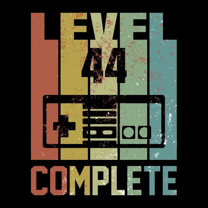 Level 44 complete Geburtstagsshirt Geschenk