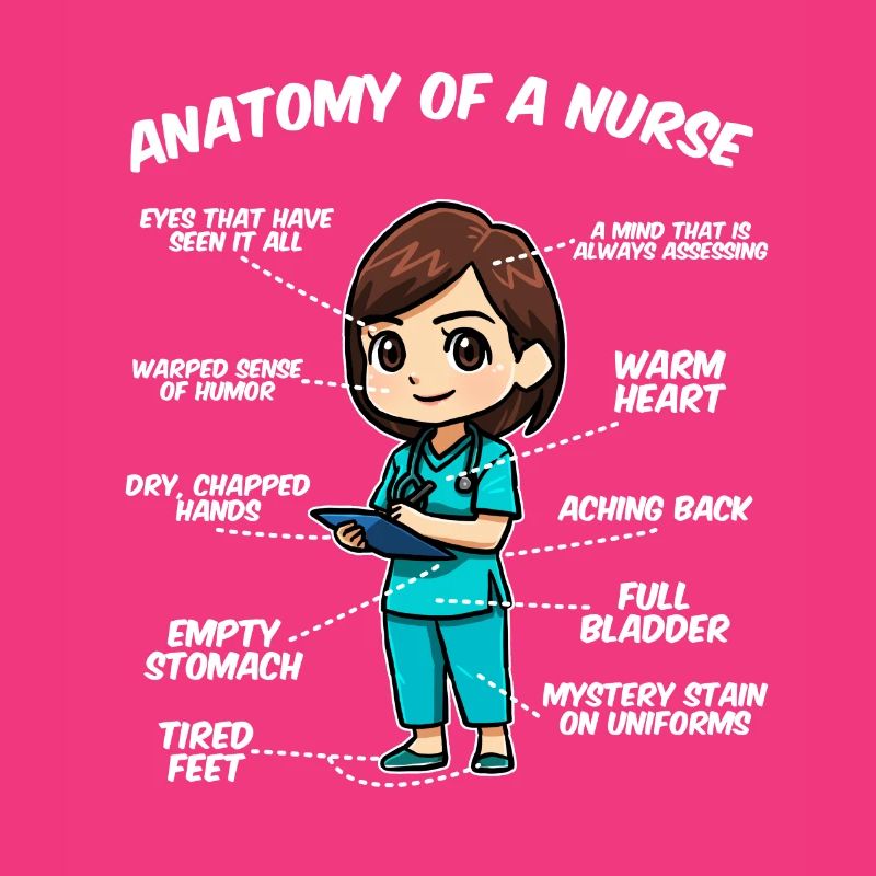 Anatomie einer Krankenschwester