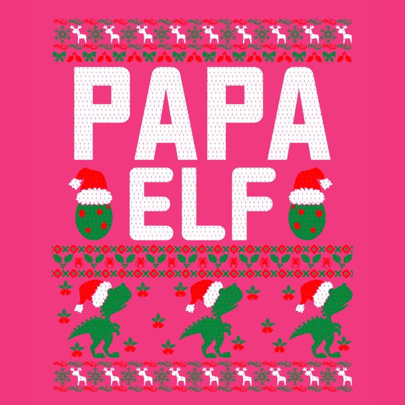 Papa Elf hässlicher Weihnachtspullover