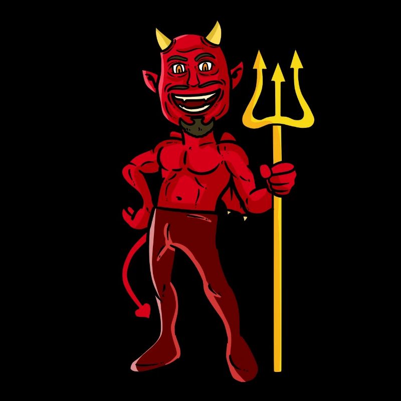 Devil with Trident - Halloween Costume Disguise