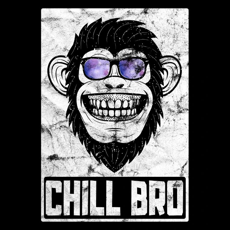 Chill Bro - Cooler Affe mit Sonnebrille Geschenkid