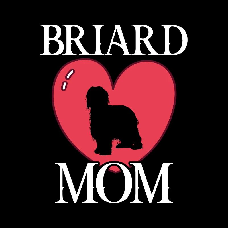briard maman chien