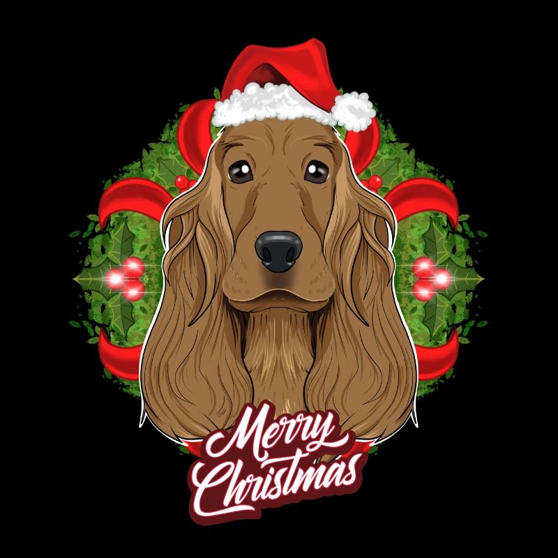 Cocker Spaniel Lover I Merry Christmas Cocker