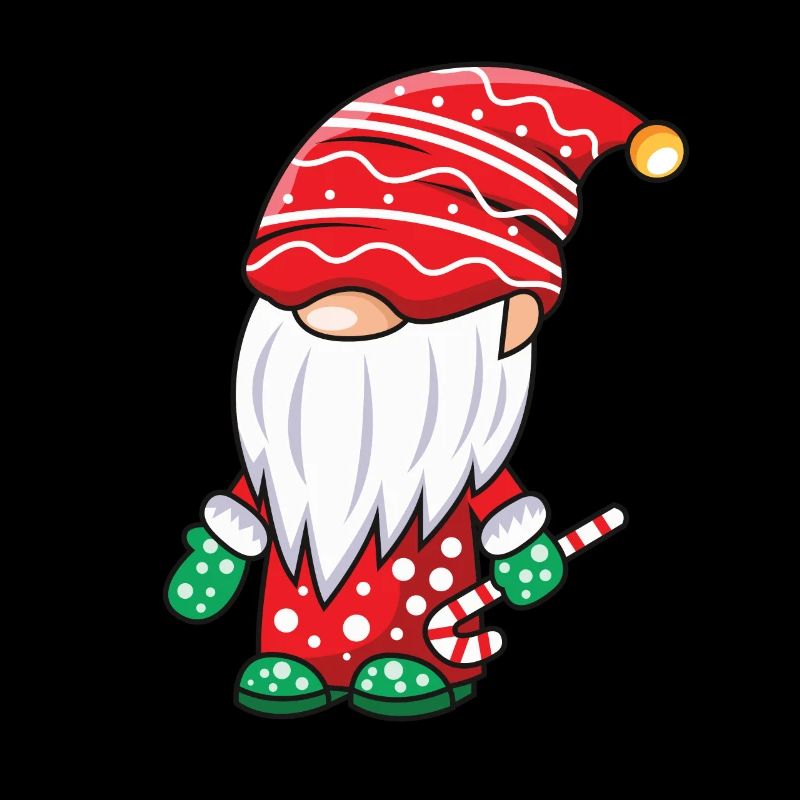 Gnome with candy cane