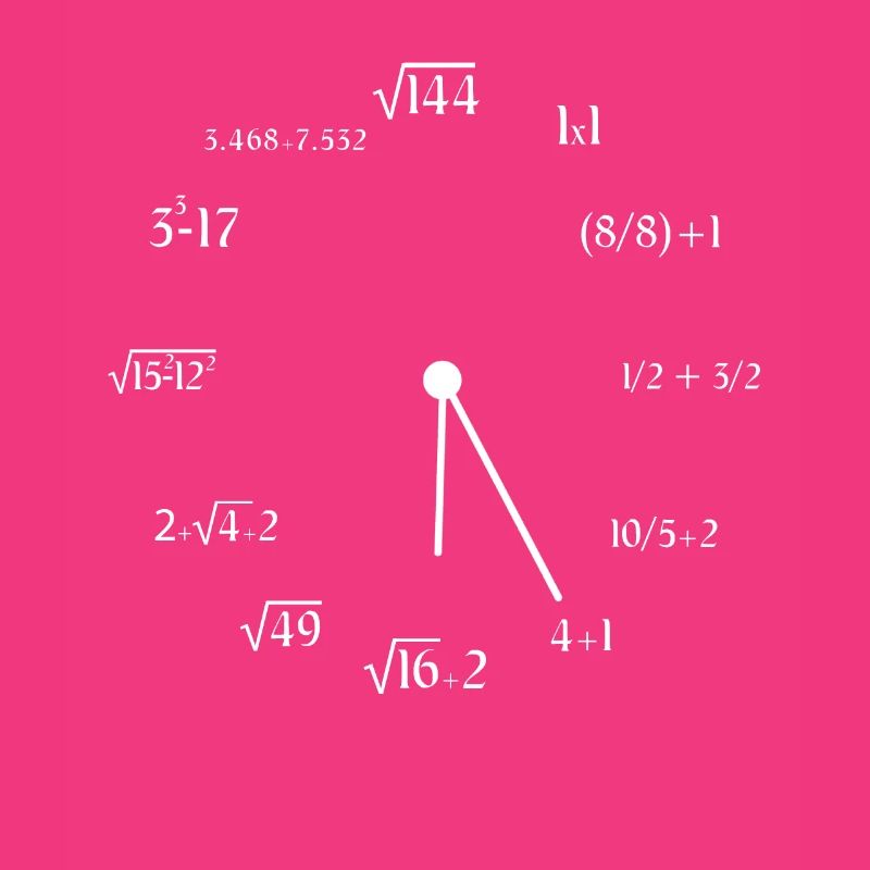 Math Clock Meme Drôle Mathématiques Mathématicien