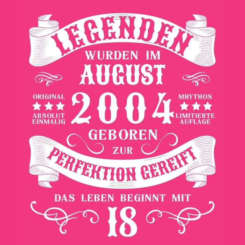 18. Geburtstag 18 Jahre August 2004