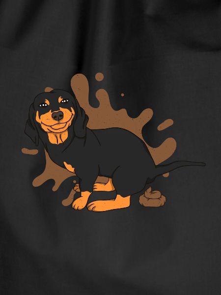 Dachshund poops pile