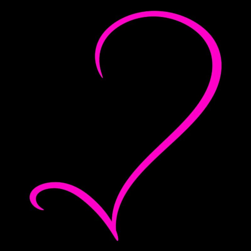 Half Pink Heart