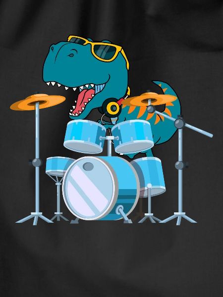 Funny Dinosaur Drums Gift