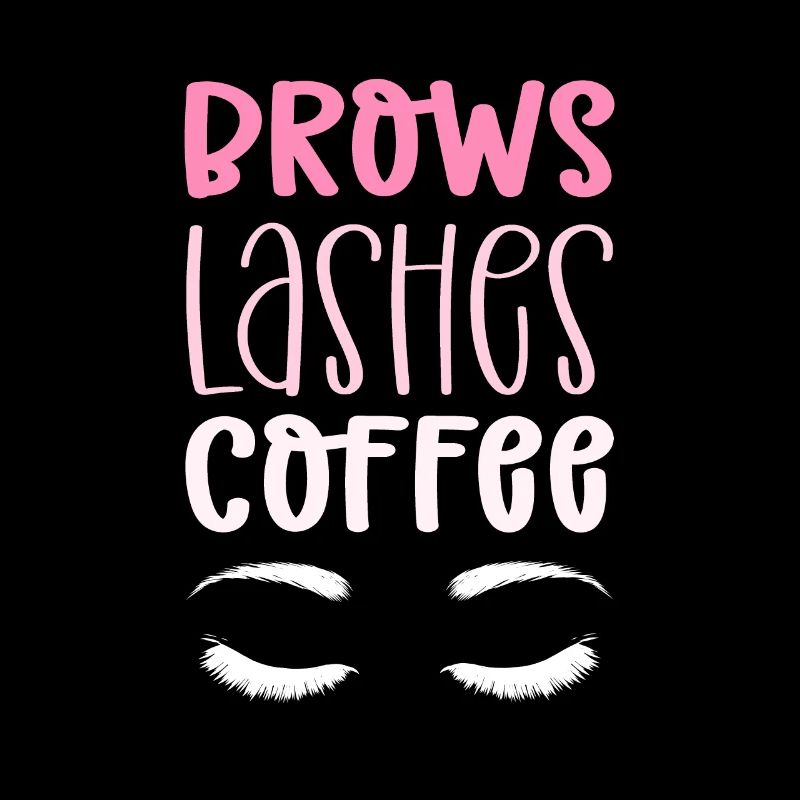 Augenbrauen Wimpern Kaffee. Microblading