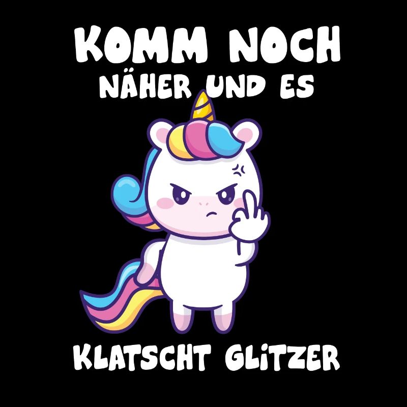 komm noch näher und es klatscht Glitzer