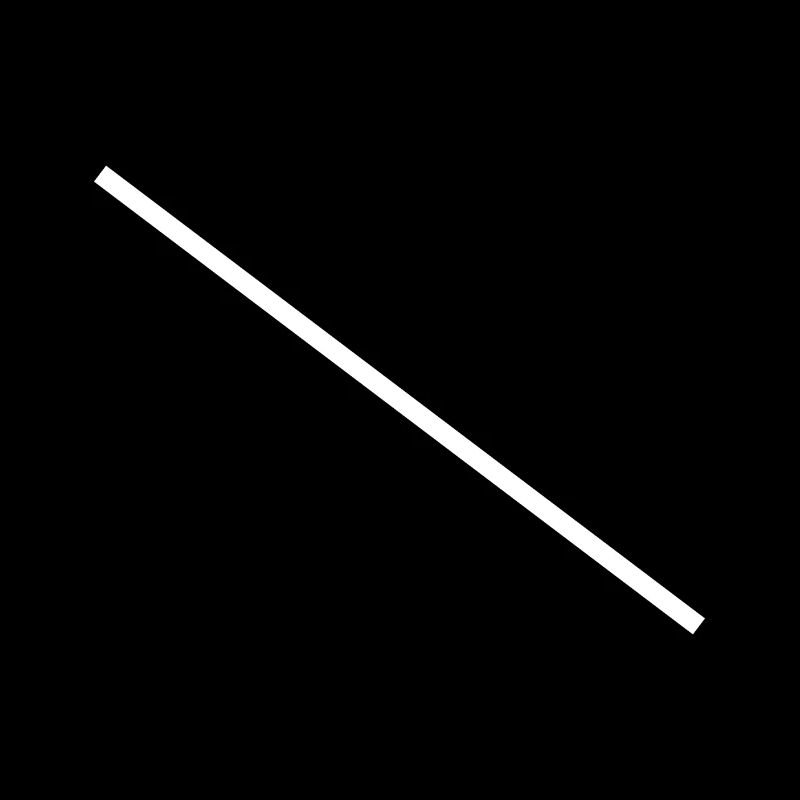 White diagonal bar