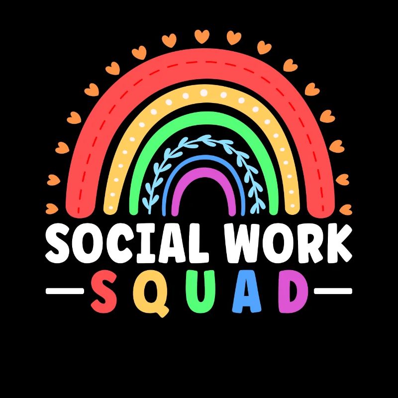 School Social Work Month Rainbow