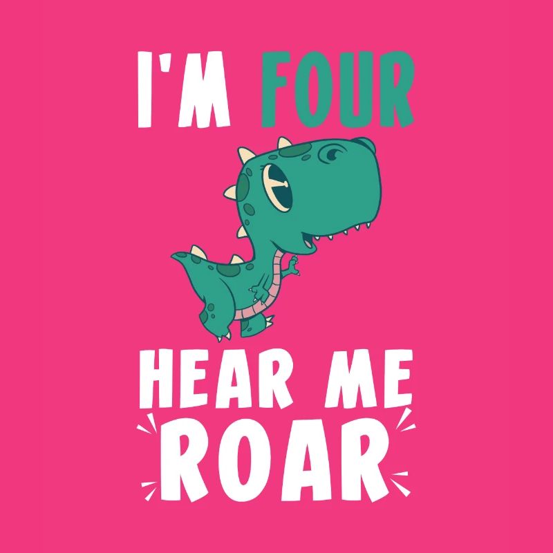 I Am Four Hear Me Roar 4th Birthday