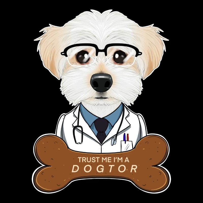Veterinary Maltese Trust Me Im A Dogtor
