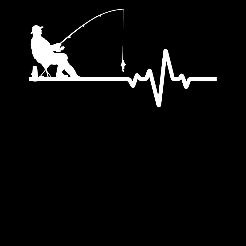 Pêcheur amateur avec ligne ECG