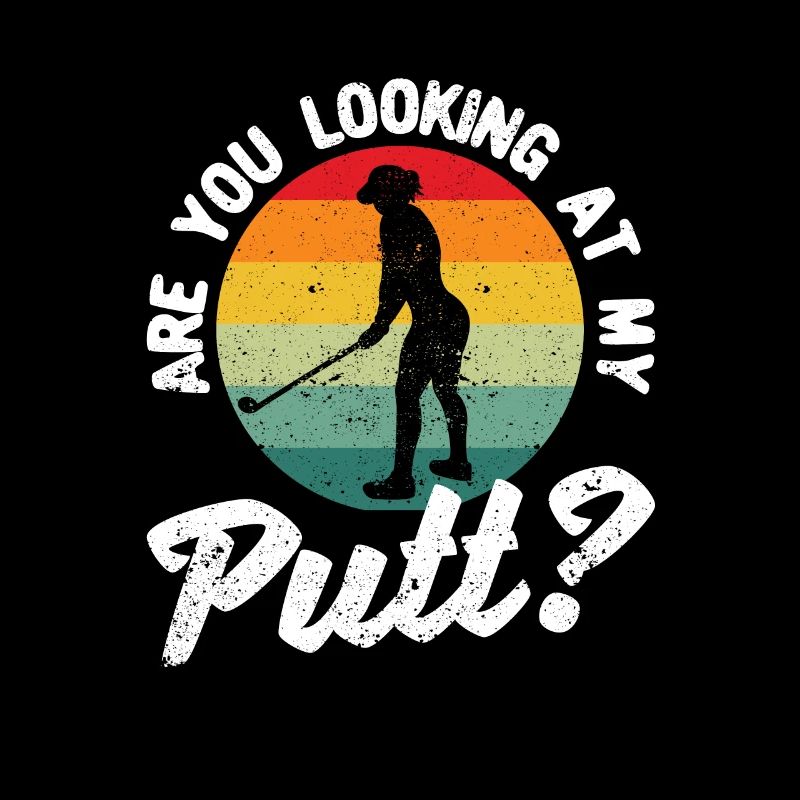Golf-playing lover Funny golfer