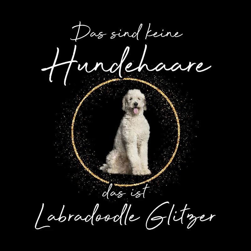 Pas de poils de chien c’est Labradoodle paillettes