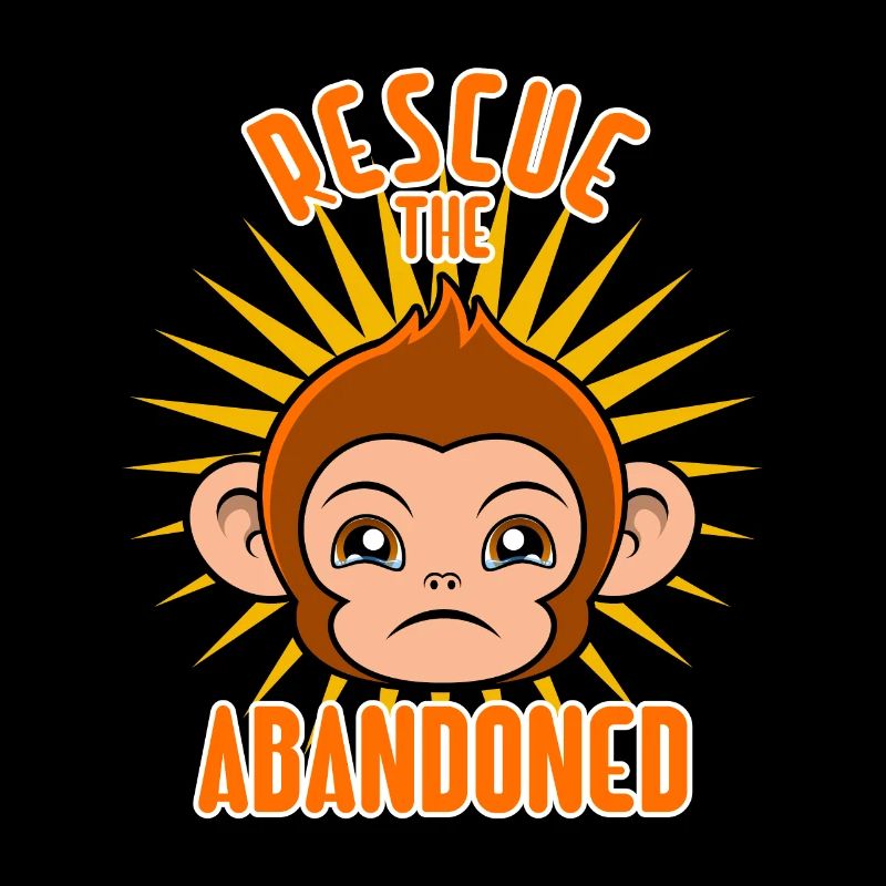 Sauvez le singe mignon abandonné