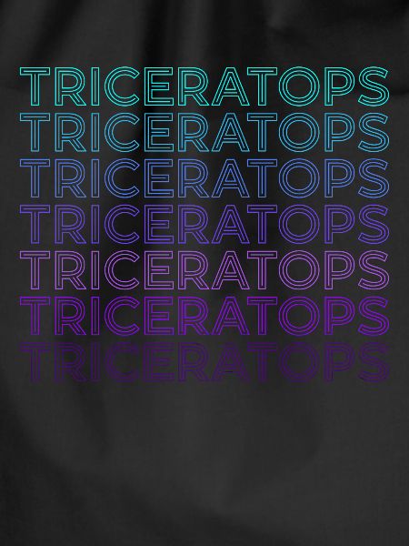 Triceratops Dinosaur Retro
