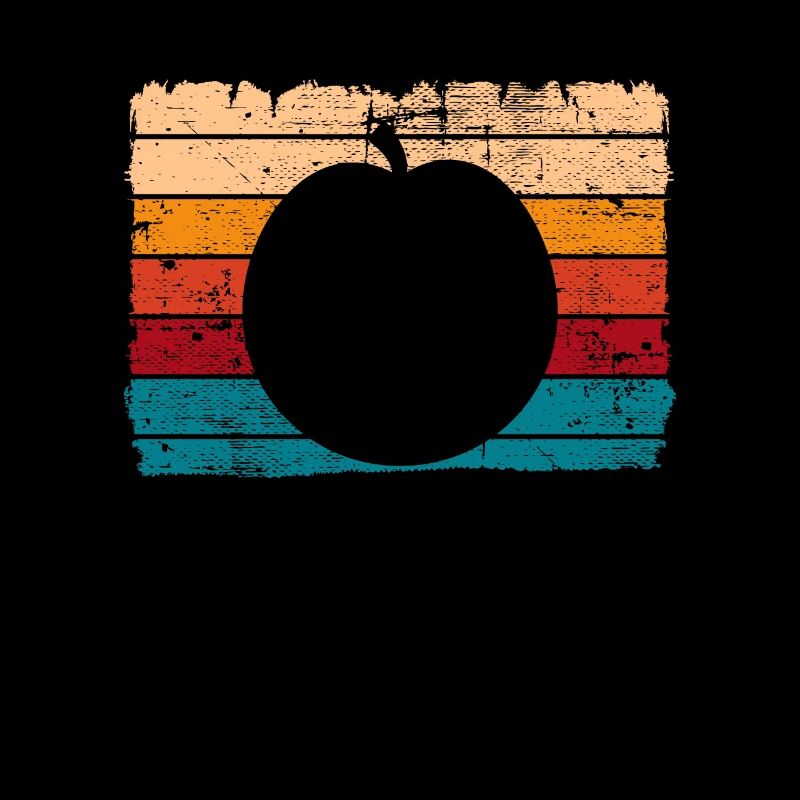 Apricot Fruit Lover Retro Veggie Diet Idée cadeau
