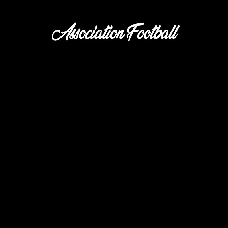 ASSOCIATION FOOTBALL CURSIVE TEXT NOVELTY HOBBY