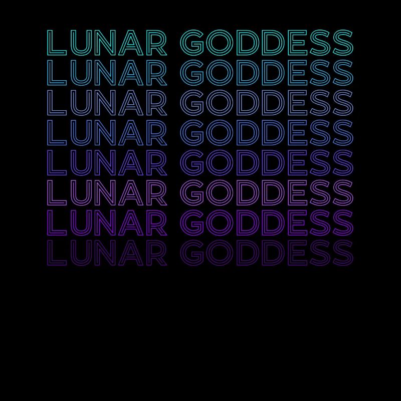 Déesse de la Lune Wicca Pagan Retro