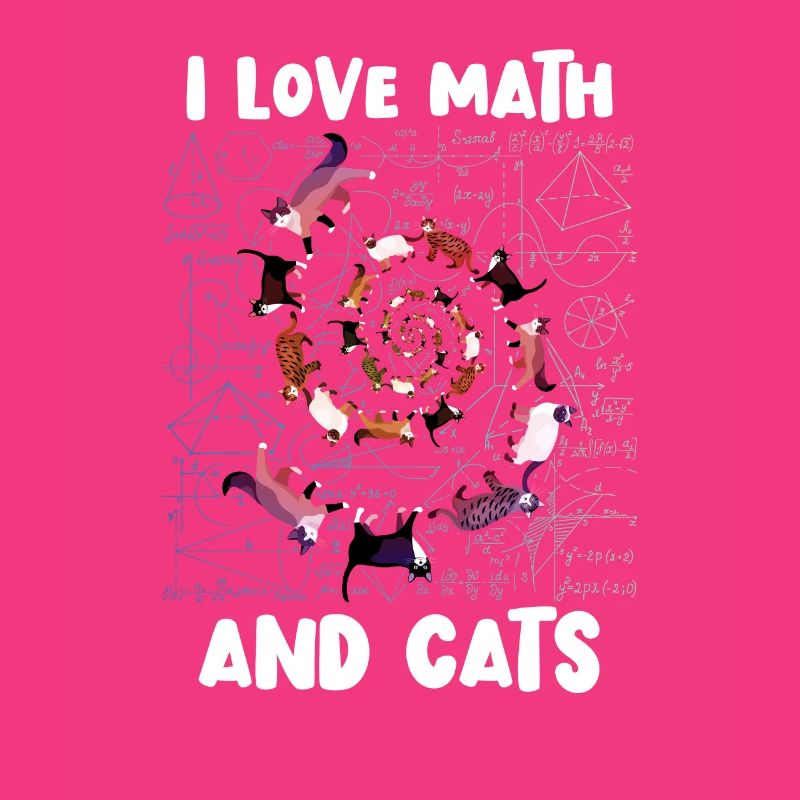 Math Kitty Cat I Love Math And Cats Mathematics