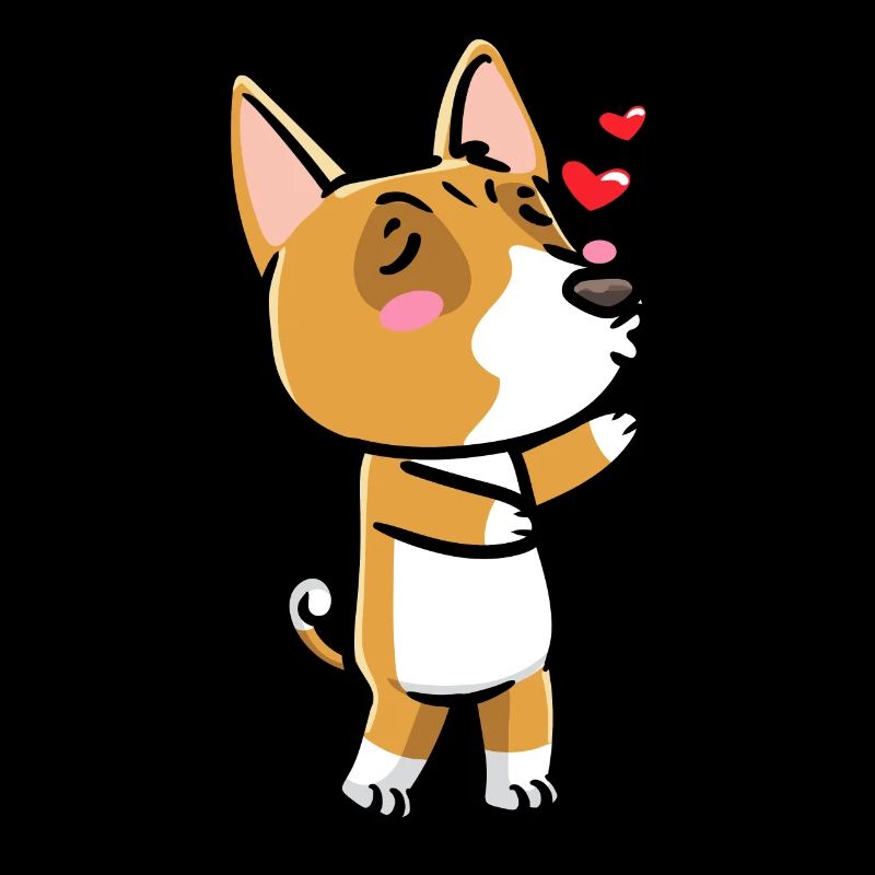 Émoticône de chien Basenji