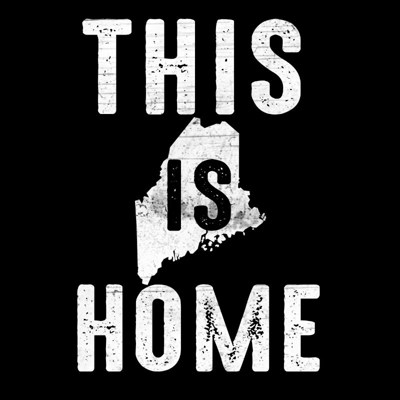 Map America US State Flag This Home Maine