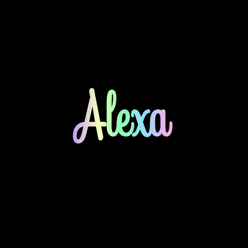 ALEXA Rainbow Cursive minimaliste