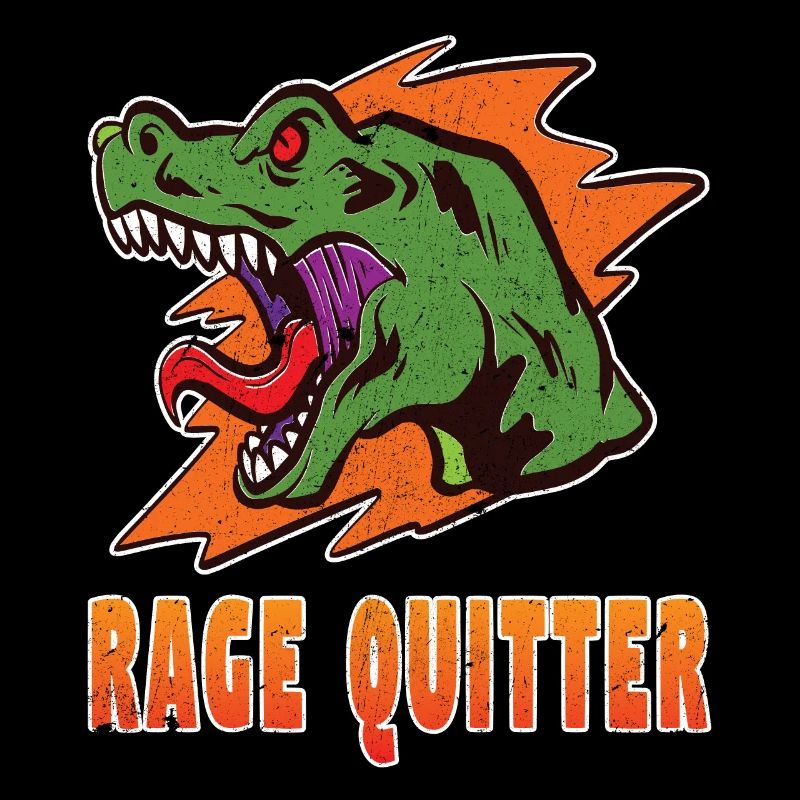 Gamer Rage Quit Dinosaurier