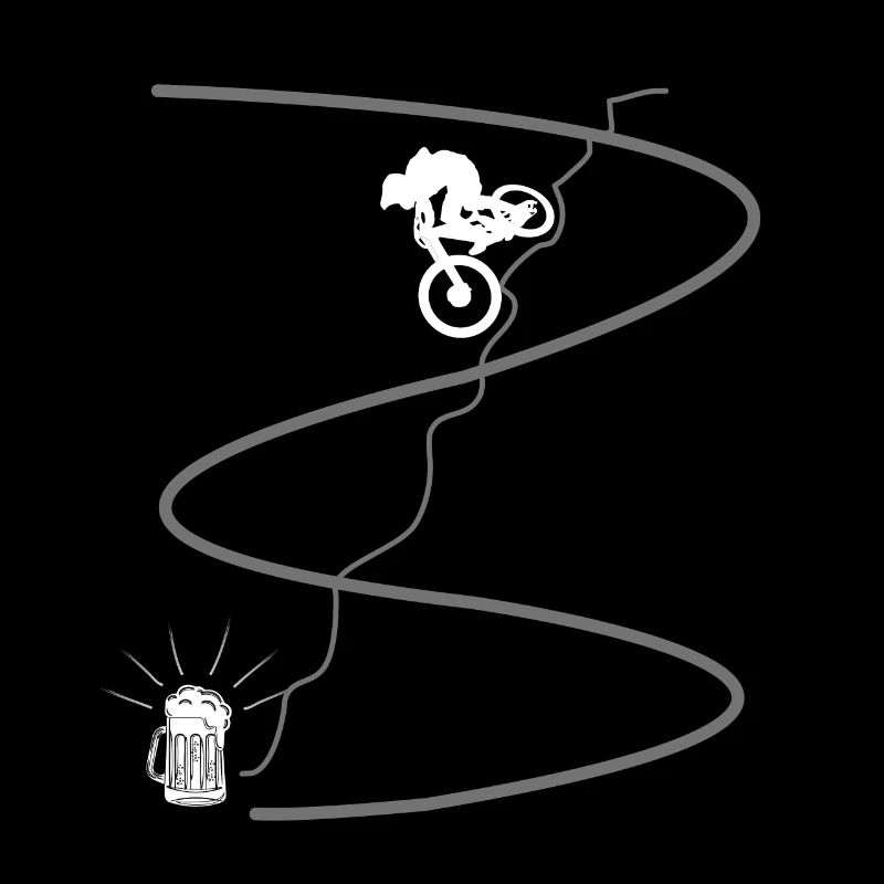 Mountain bike and beer