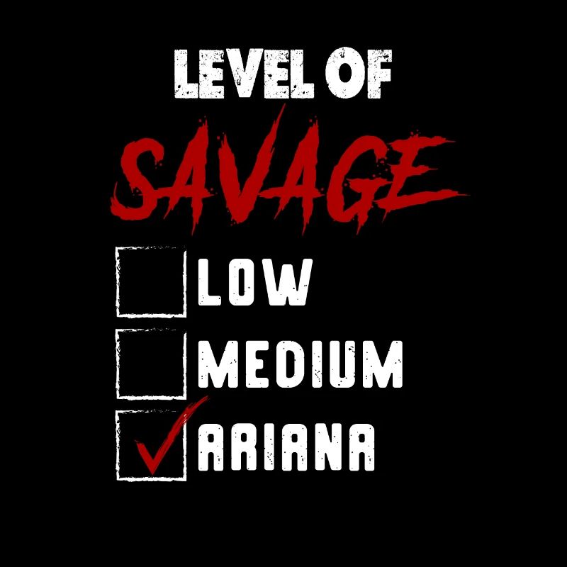 Niveau de Savage: ARIANA Checkmark Novelty Custom N