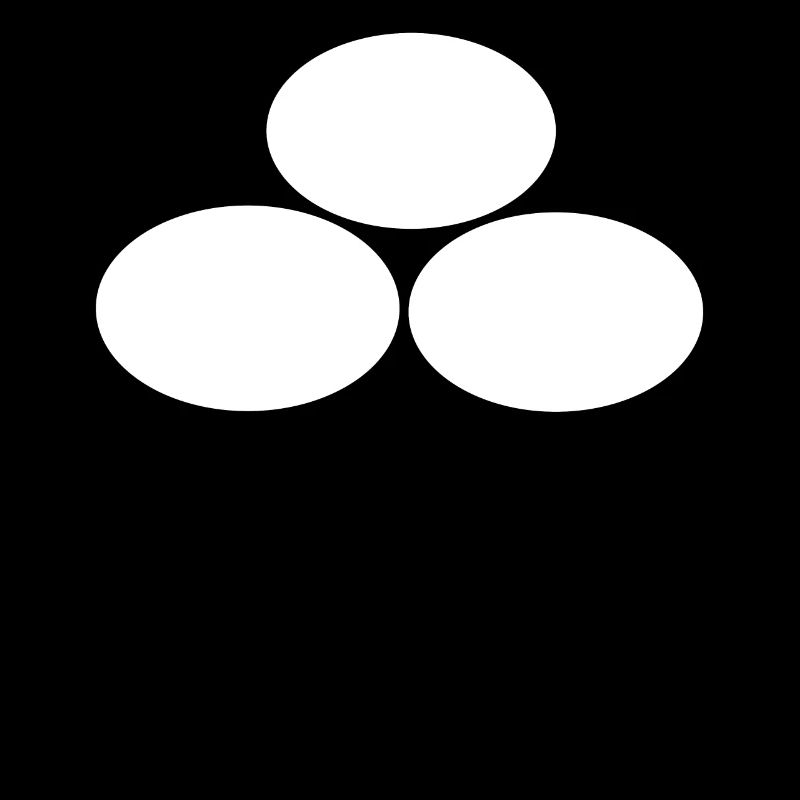 Trois ovales blancs
