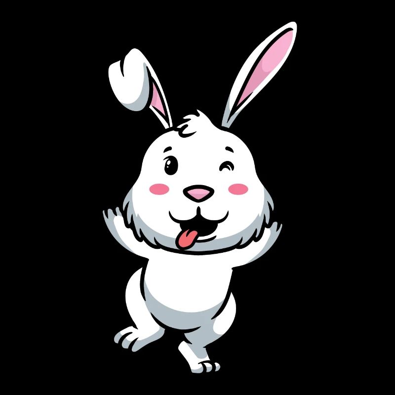 White Rabbit Emoticon Rabbit