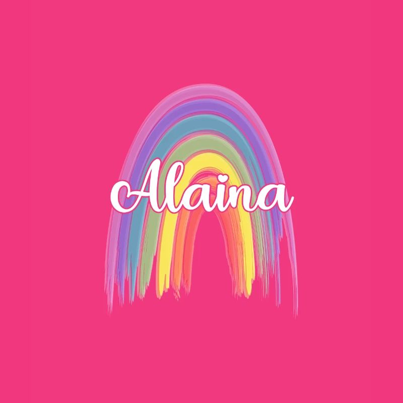 ALAINA Rainbow Cursive