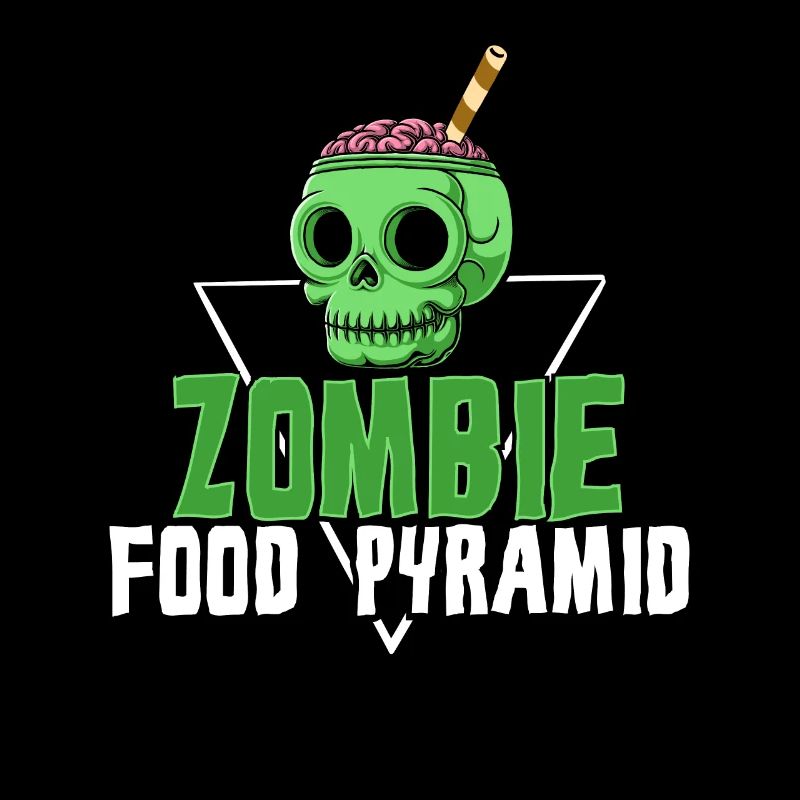 Zombie Food Pyramid Balanced Diet