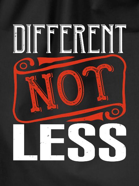 different not less