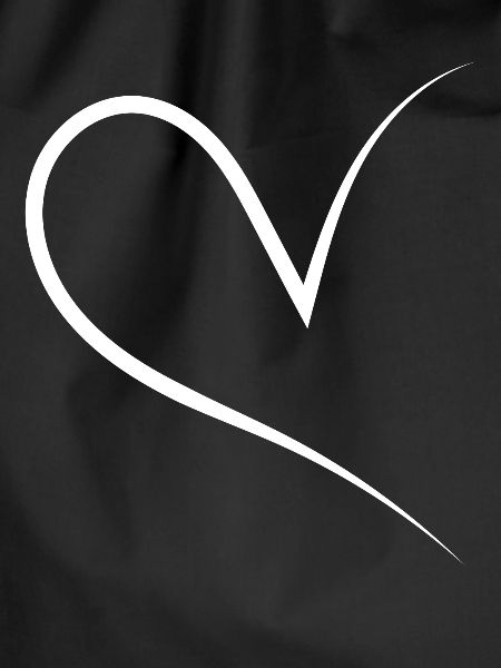 Half Heart White