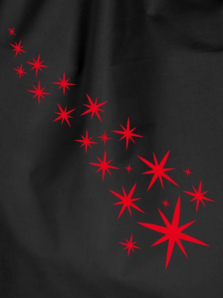Red starry sky