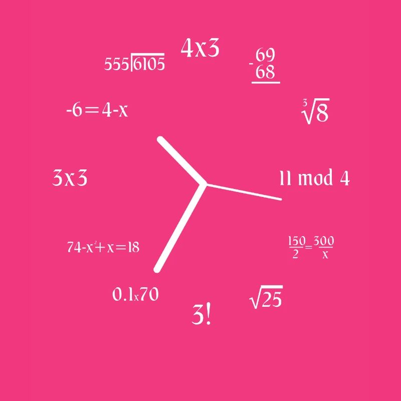 Math Joke Equation Formule Math Meme Math Clock