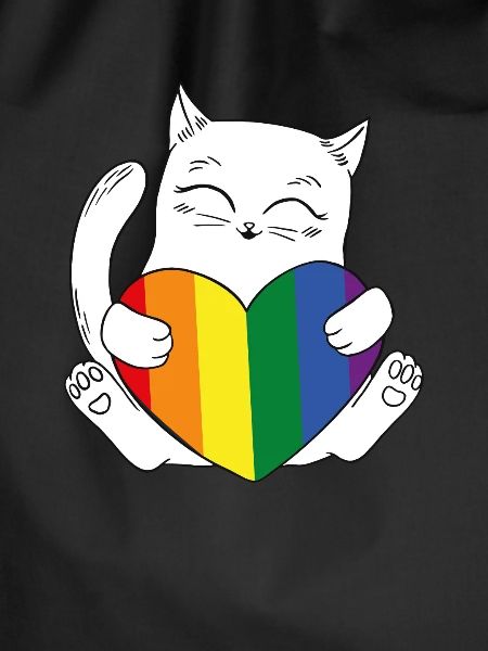 Cat Rainbow LGBT