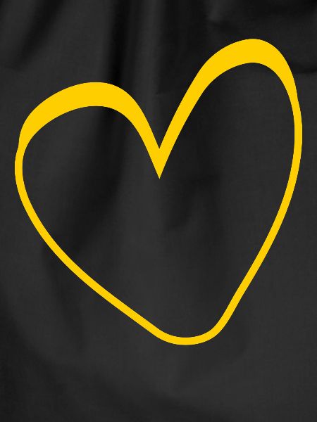 Yellow Heart Simple Design
