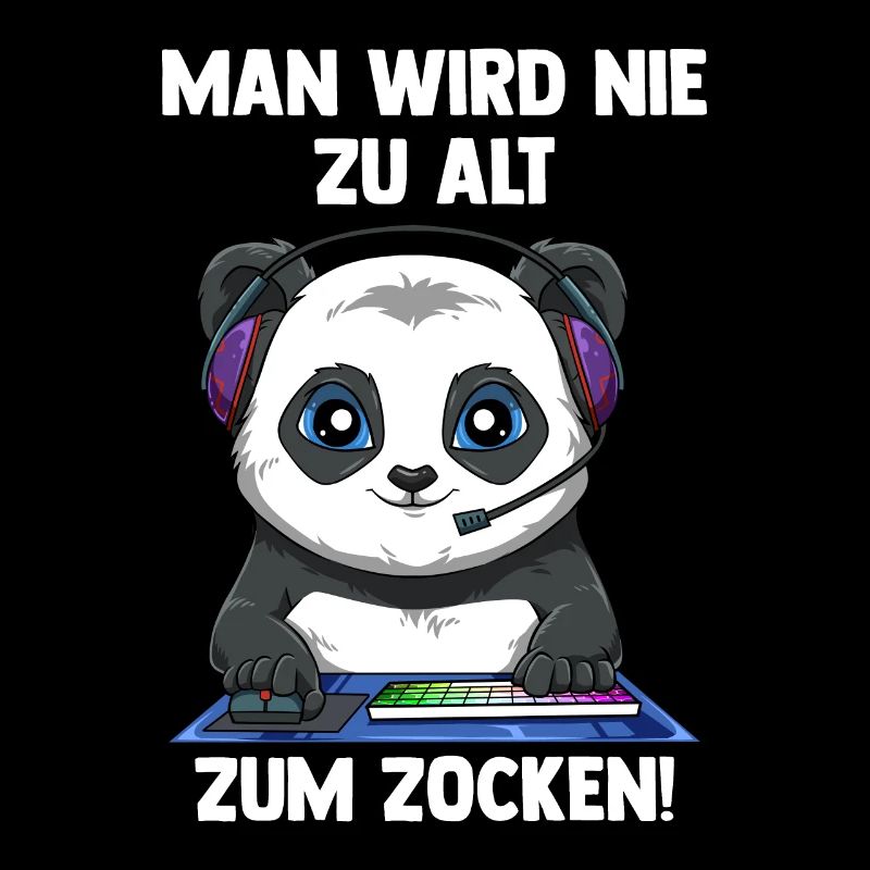 Lustiger Gaming Panda - Computerspiele Videospiele